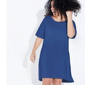 NEW LUXURY RECLINER NIGHT TEE Sleep Dress Size 3X Navy blue  Dreamtech